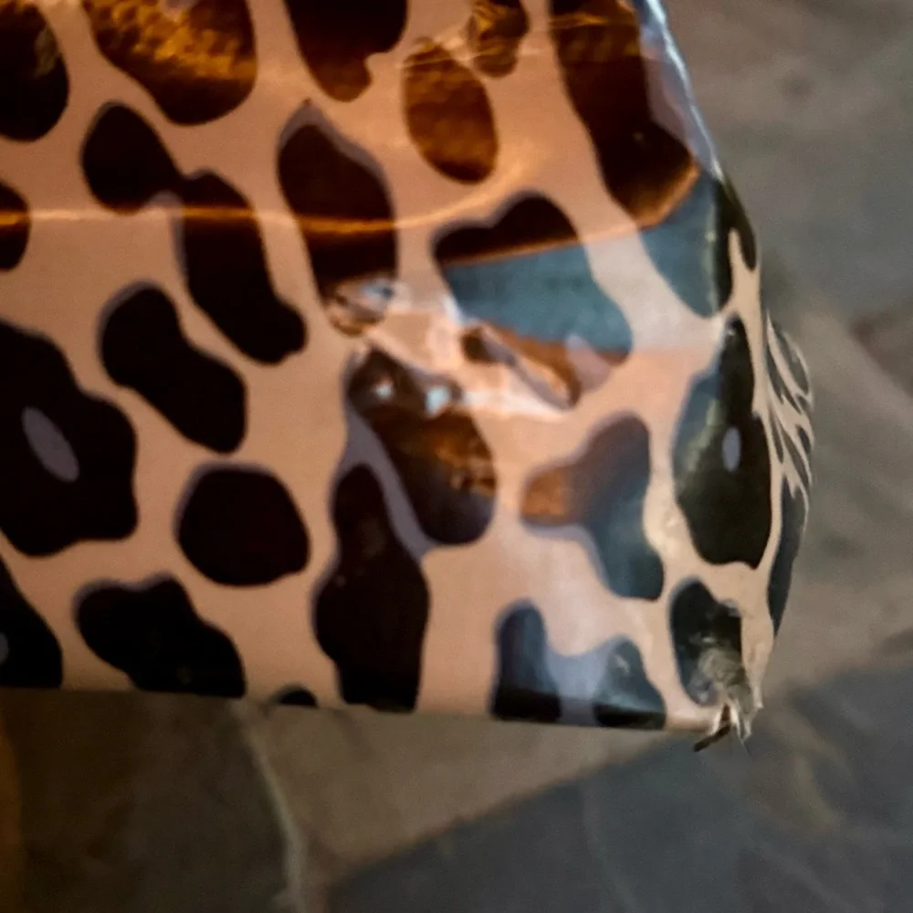Consuela Blue Jag Zipper Tote | Leopard Print Travel & Beach Bag | Retired - Picture 14 of 17